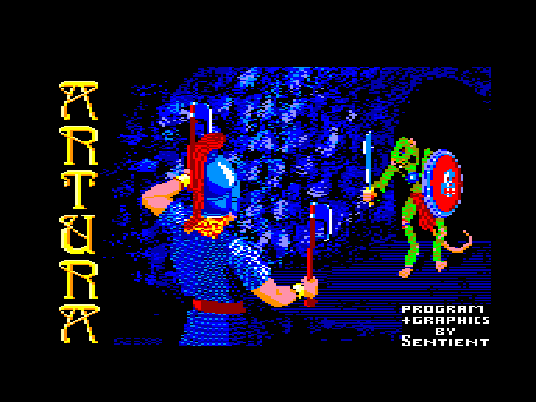 screenshot of the Amstrad CPC game Artura by GameBase CPC