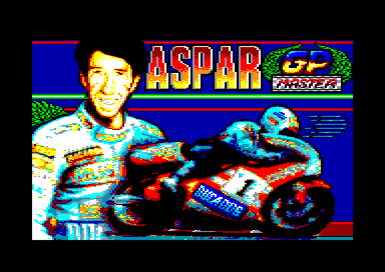 screenshot of the Amstrad CPC game Aspar GP Master by GameBase CPC
