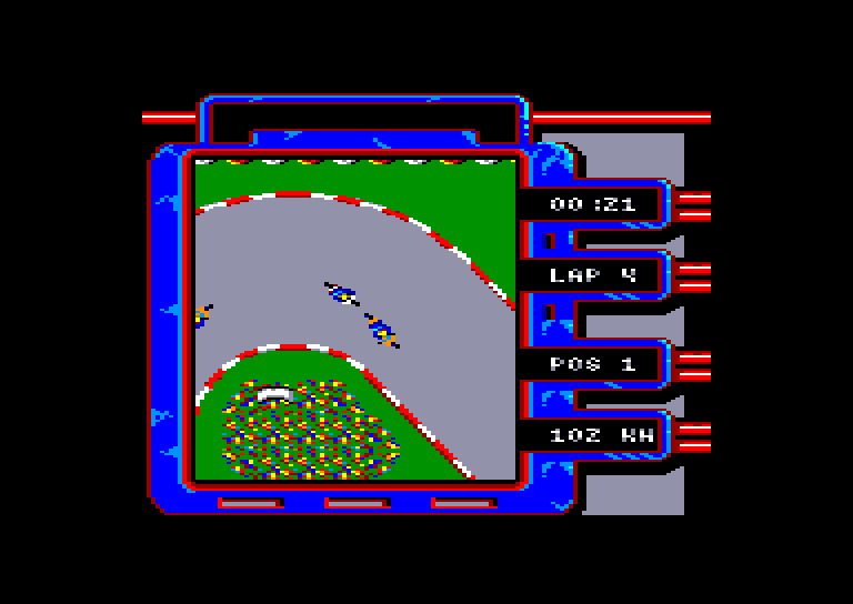 screenshot of the Amstrad CPC game Aspar GP Master by GameBase CPC