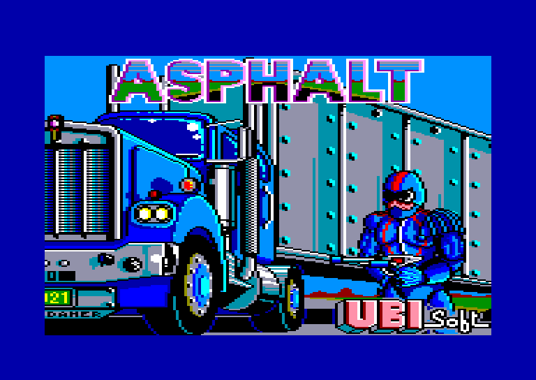 screenshot of the Amstrad CPC game Asphalt by GameBase CPC