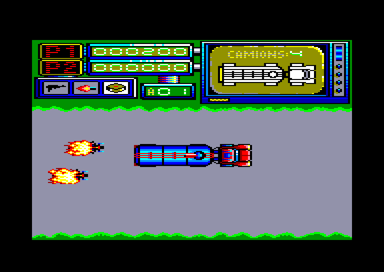 screenshot of the Amstrad CPC game Asphalt by GameBase CPC