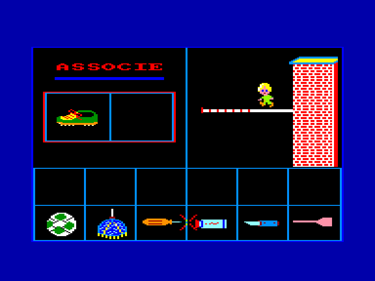 screenshot of the Amstrad CPC game Associe by GameBase CPC