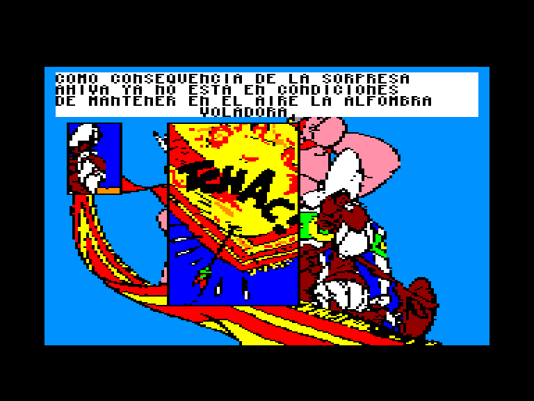 screenshot of the Amstrad CPC game Asterix en la India by GameBase CPC