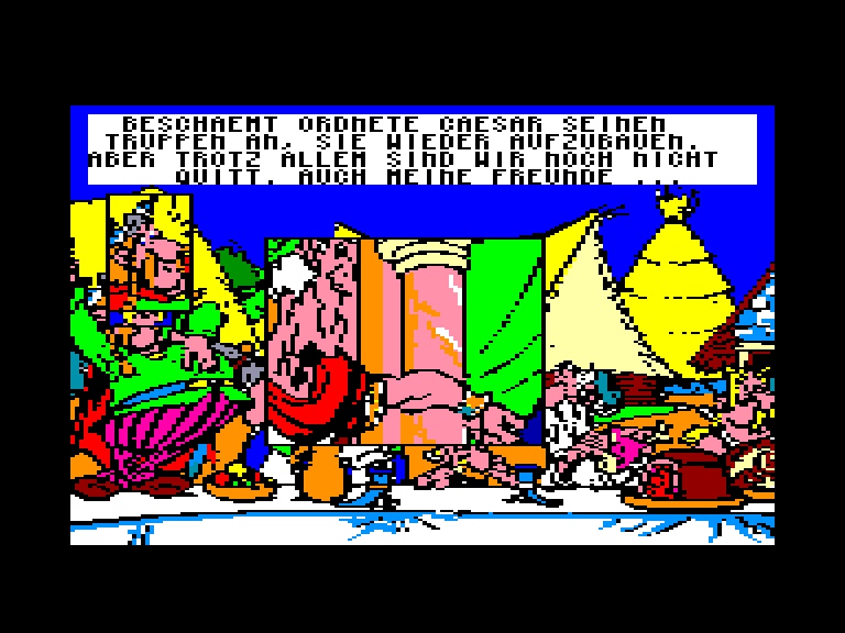 screenshot of the Amstrad CPC game Asterix im morgenland by GameBase CPC