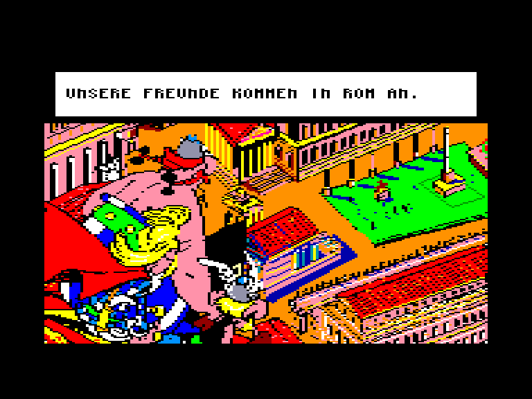 screenshot of the Amstrad CPC game Asterix im morgenland by GameBase CPC