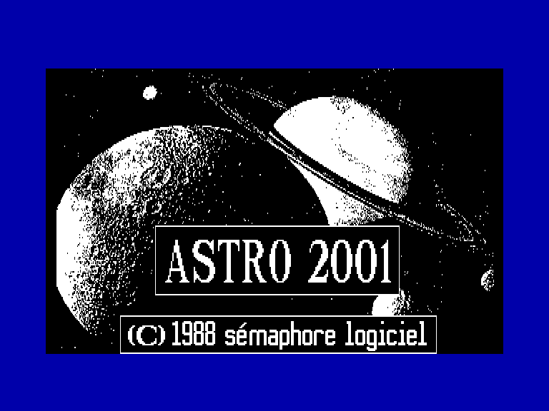 screenshot of the Amstrad CPC game Astro 2001 by GameBase CPC