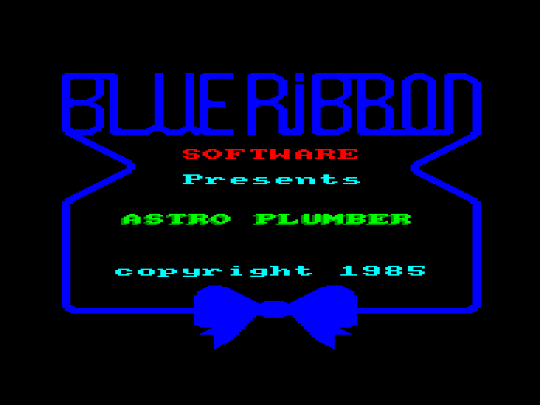 screenshot of the Amstrad CPC game Astro Plumber by GameBase CPC