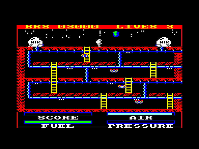 screenshot of the Amstrad CPC game Astro Plumber by GameBase CPC
