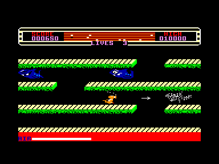 screenshot of the Amstrad CPC game Atlantis by GameBase CPC