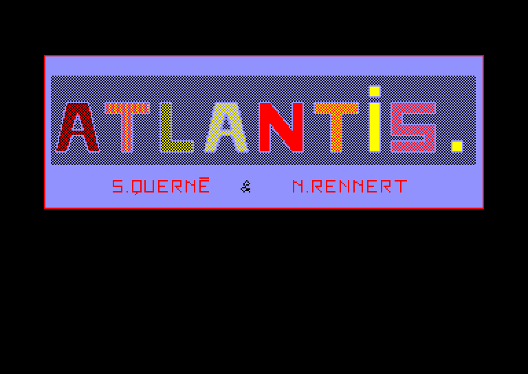 screenshot of the Amstrad CPC game Atlantis by GameBase CPC