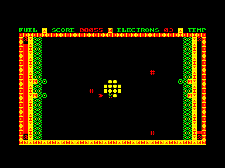 screenshot of the Amstrad CPC game Atom smasher by GameBase CPC