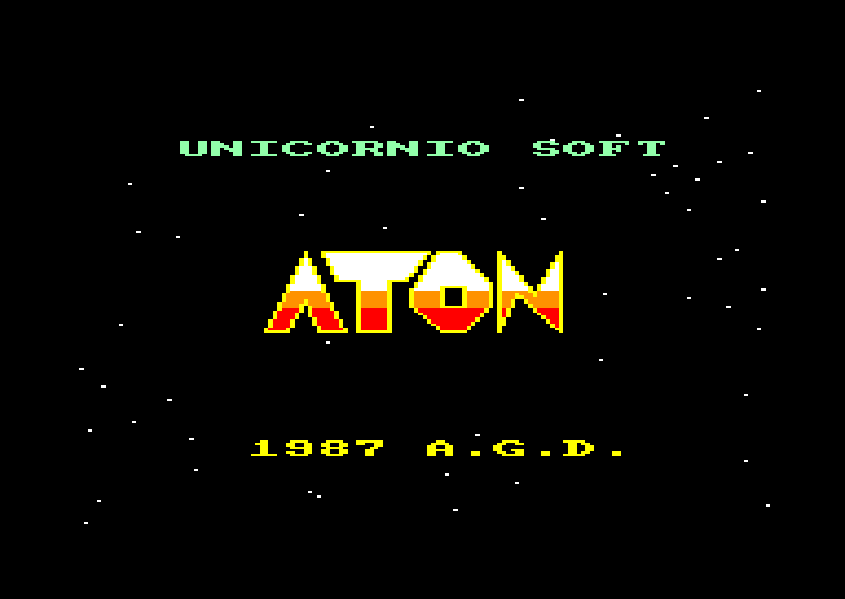 screenshot of the Amstrad CPC game Aton by GameBase CPC