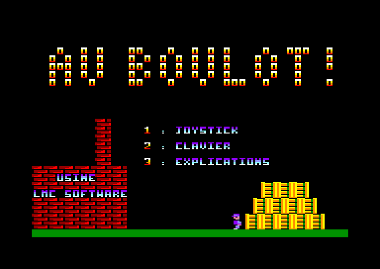 screenshot of the Amstrad CPC game Au Boulot ! by GameBase CPC