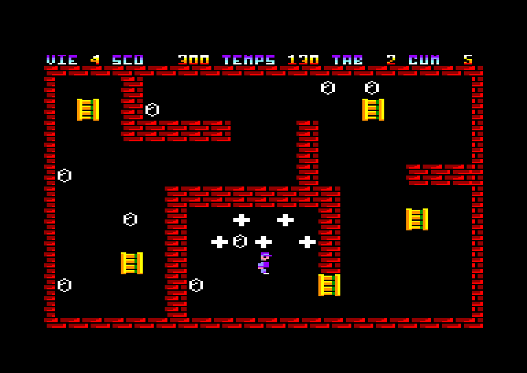 screenshot of the Amstrad CPC game Au Boulot ! by GameBase CPC