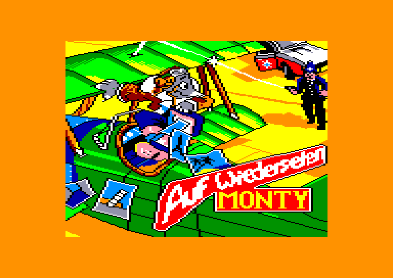 screenshot of the Amstrad CPC game Au Revoir Monty by GameBase CPC