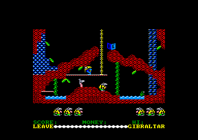 screenshot of the Amstrad CPC game Au Revoir Monty by GameBase CPC