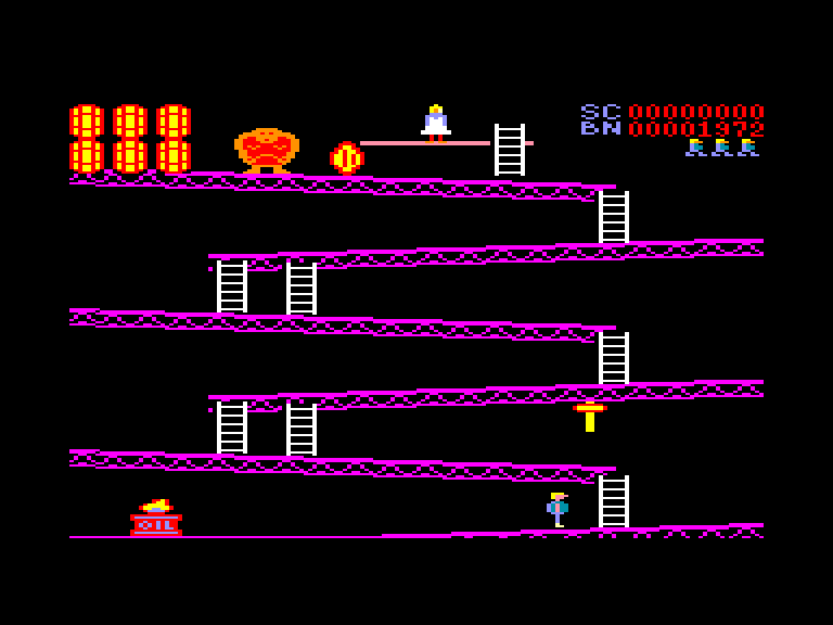 screenshot of the Amstrad CPC game Climb-It by GameBase CPC