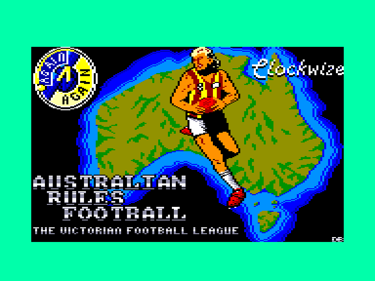 screenshot of the Amstrad CPC game Australian rules football by GameBase CPC