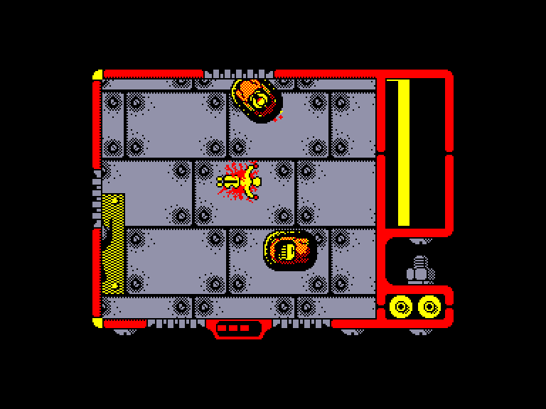 screenshot of the Amstrad CPC game Autocrash by GameBase CPC