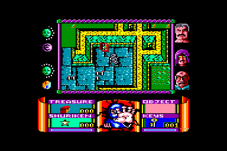 screenshot of the Amstrad CPC game Avenger by GameBase CPC