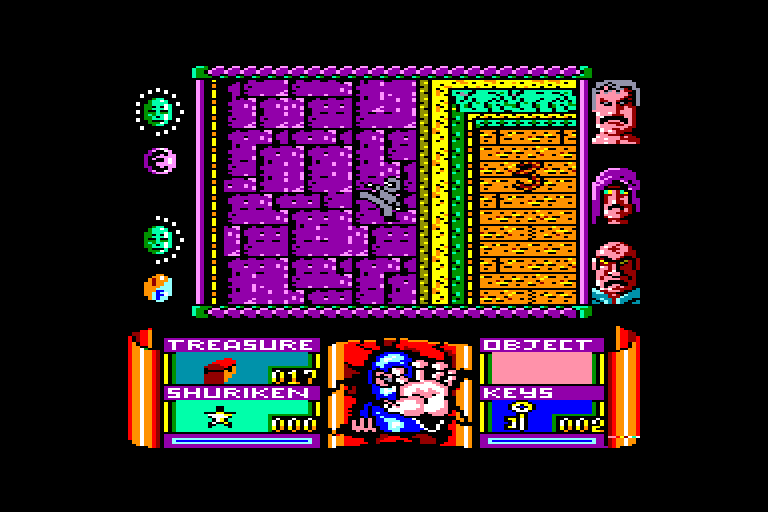 screenshot of the Amstrad CPC game Avenger by GameBase CPC