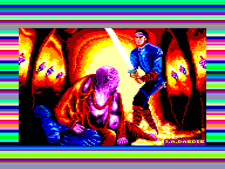 screenshot of the Amstrad CPC game Aventura original (la) by GameBase CPC