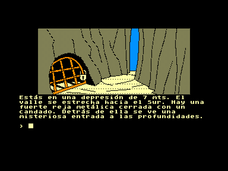 screenshot of the Amstrad CPC game Aventura Original (la) by GameBase CPC
