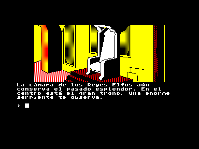 screenshot of the Amstrad CPC game Aventura original (la) by GameBase CPC