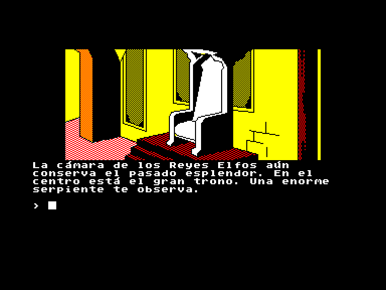 screenshot of the Amstrad CPC game Aventura Original (la) by GameBase CPC