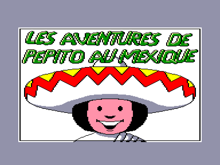 screenshot of the Amstrad CPC game Aventures de Pepito au Mexique (les) by GameBase CPC