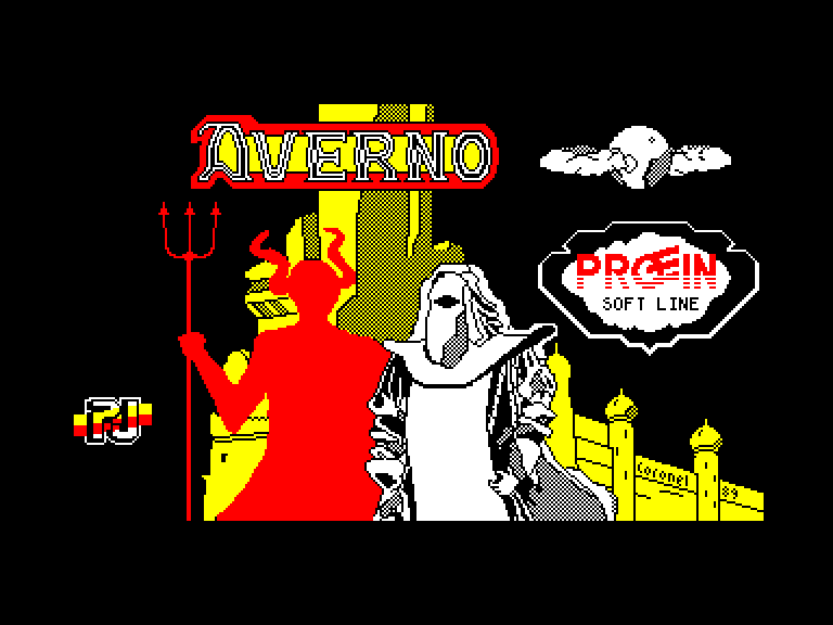 screenshot of the Amstrad CPC game Averno by GameBase CPC