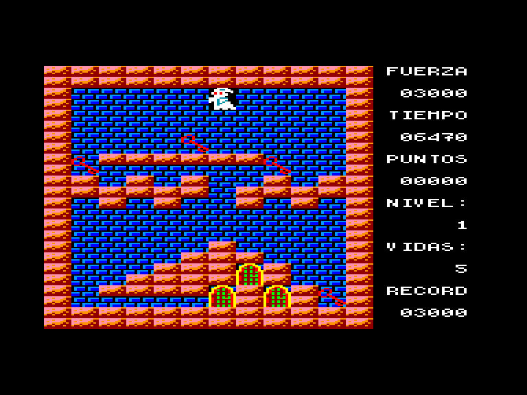 screenshot of the Amstrad CPC game Averno by GameBase CPC