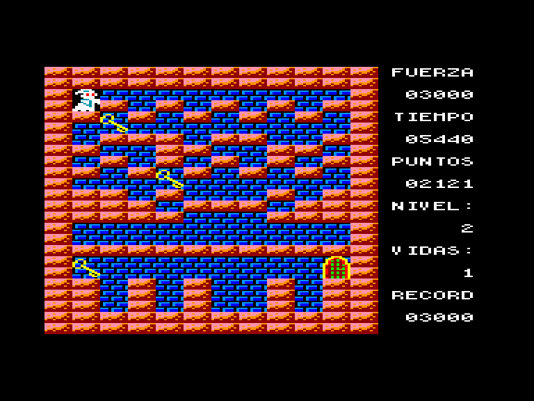 screenshot of the Amstrad CPC game Averno by GameBase CPC