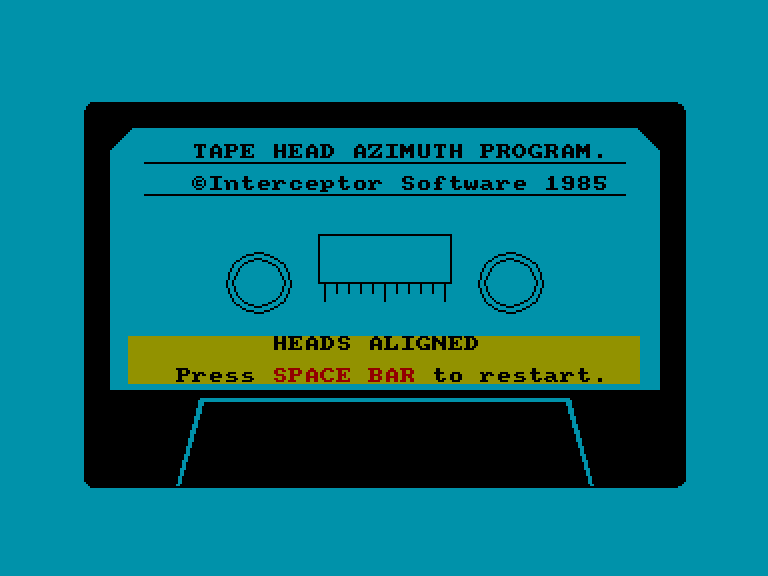 screenshot of the Amstrad CPC game Azimuth Head Alignment Kit by GameBase CPC
