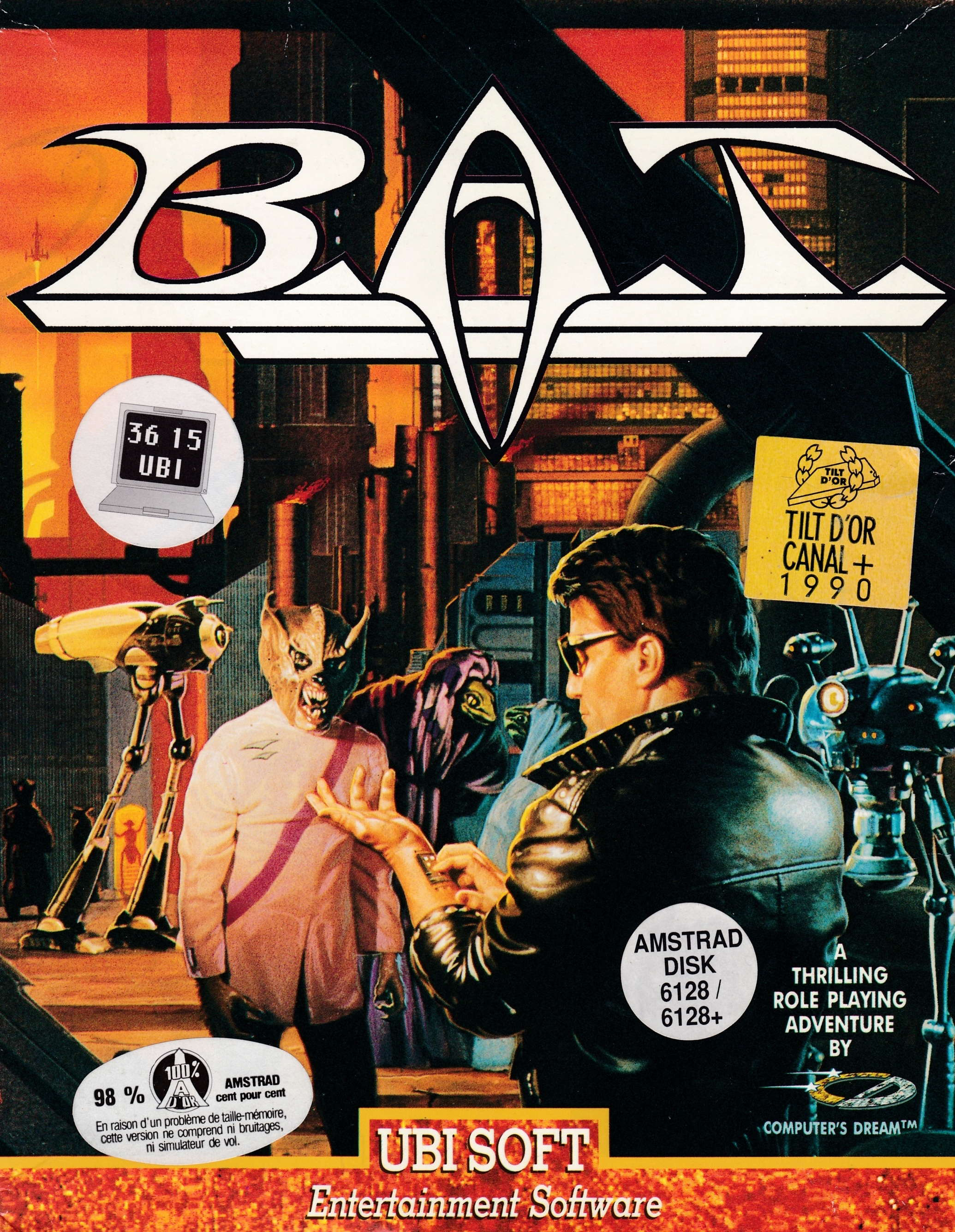 cover of the Amstrad CPC game B.A.T.  by GameBase CPC