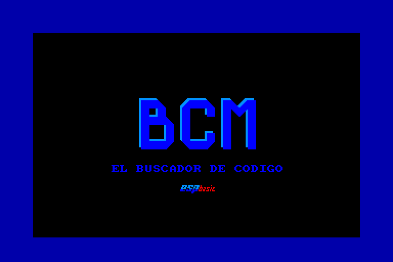 screenshot of the Amstrad CPC game BCM el Buscador de Codigo by GameBase CPC