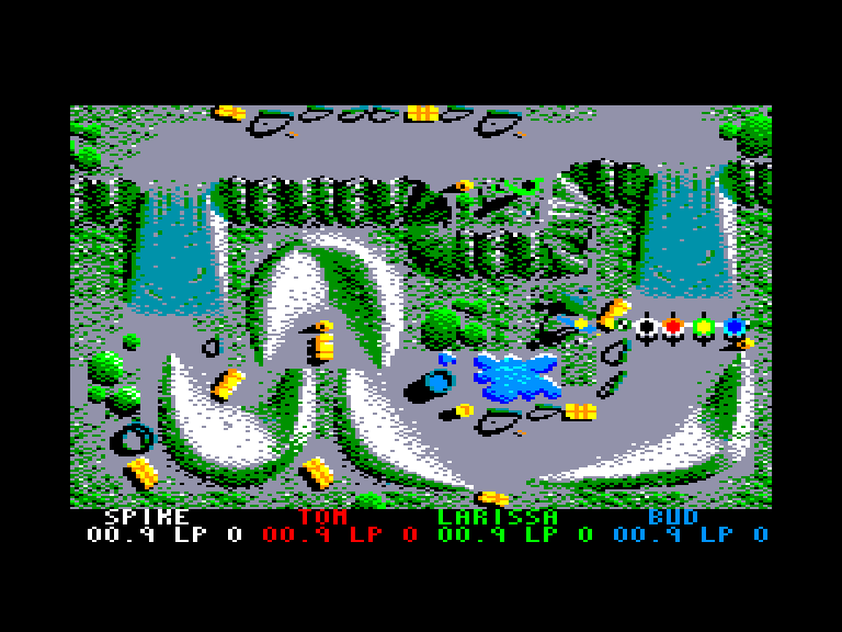 screenshot of the Amstrad CPC game Bmx simulator 2 by GameBase CPC
