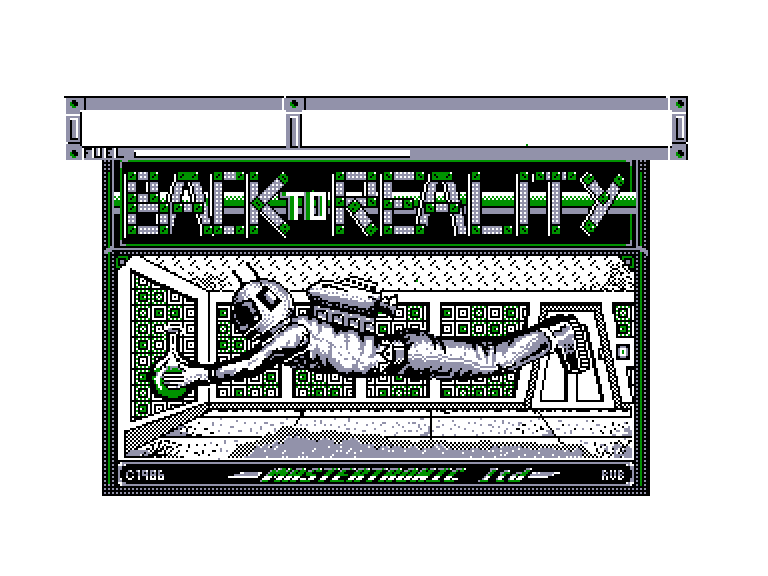 screenshot of the Amstrad CPC game Back to reality by GameBase CPC