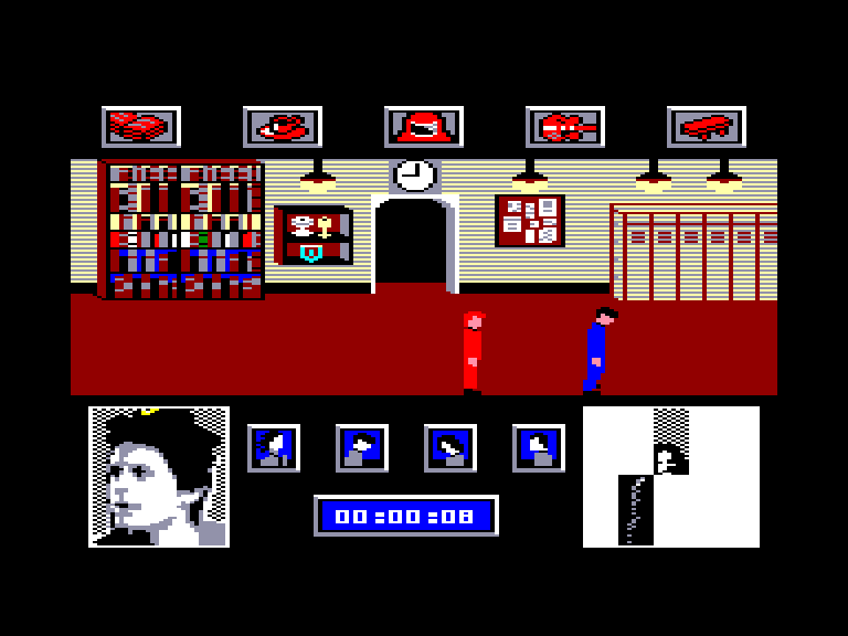 screenshot of the Amstrad CPC game Back to the Future by GameBase CPC