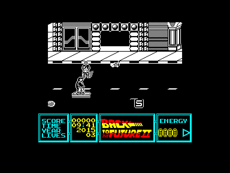 screenshot of the Amstrad CPC game Back to the Future part II by GameBase CPC