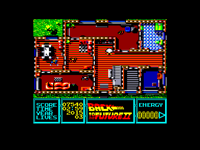 screenshot of the Amstrad CPC game Back to the Future part II by GameBase CPC