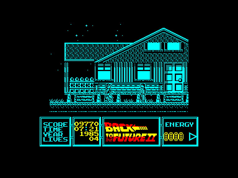 screenshot of the Amstrad CPC game Back to the Future part II by GameBase CPC