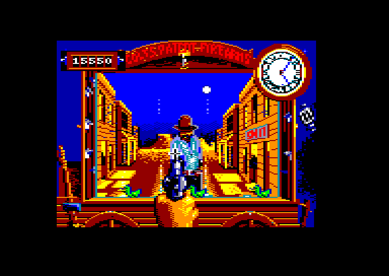 screenshot of the Amstrad CPC game Back to the Future part III by GameBase CPC