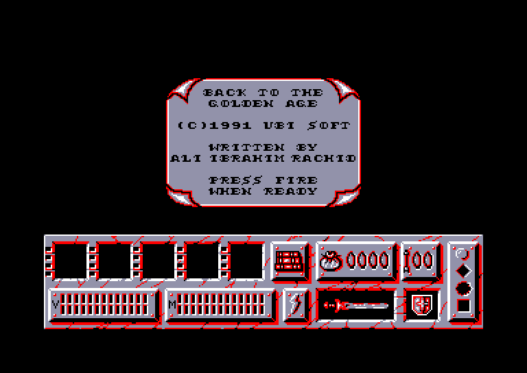 screenshot of the Amstrad CPC game Back to the golden age by GameBase CPC