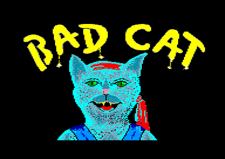 screenshot of the Amstrad CPC game Bad Cat by GameBase CPC