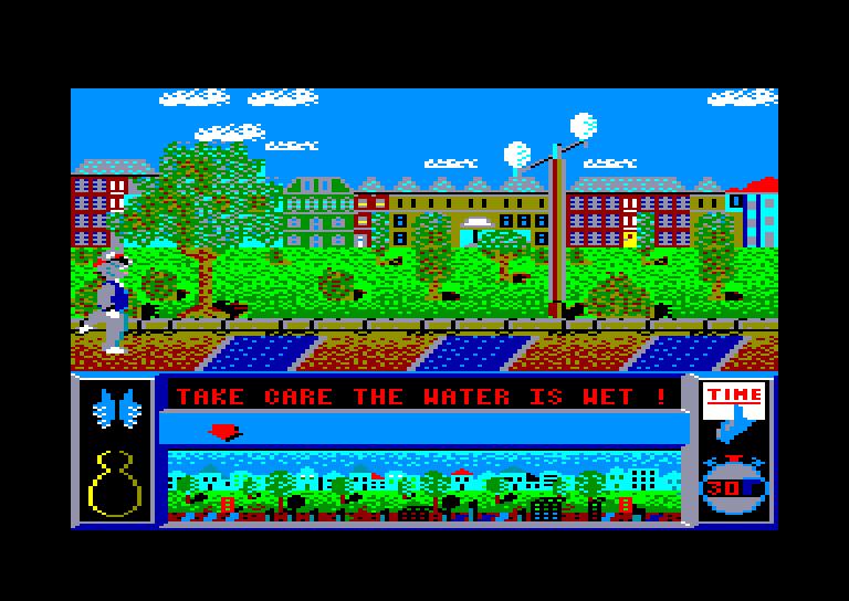 screenshot of the Amstrad CPC game Bad Cat by GameBase CPC