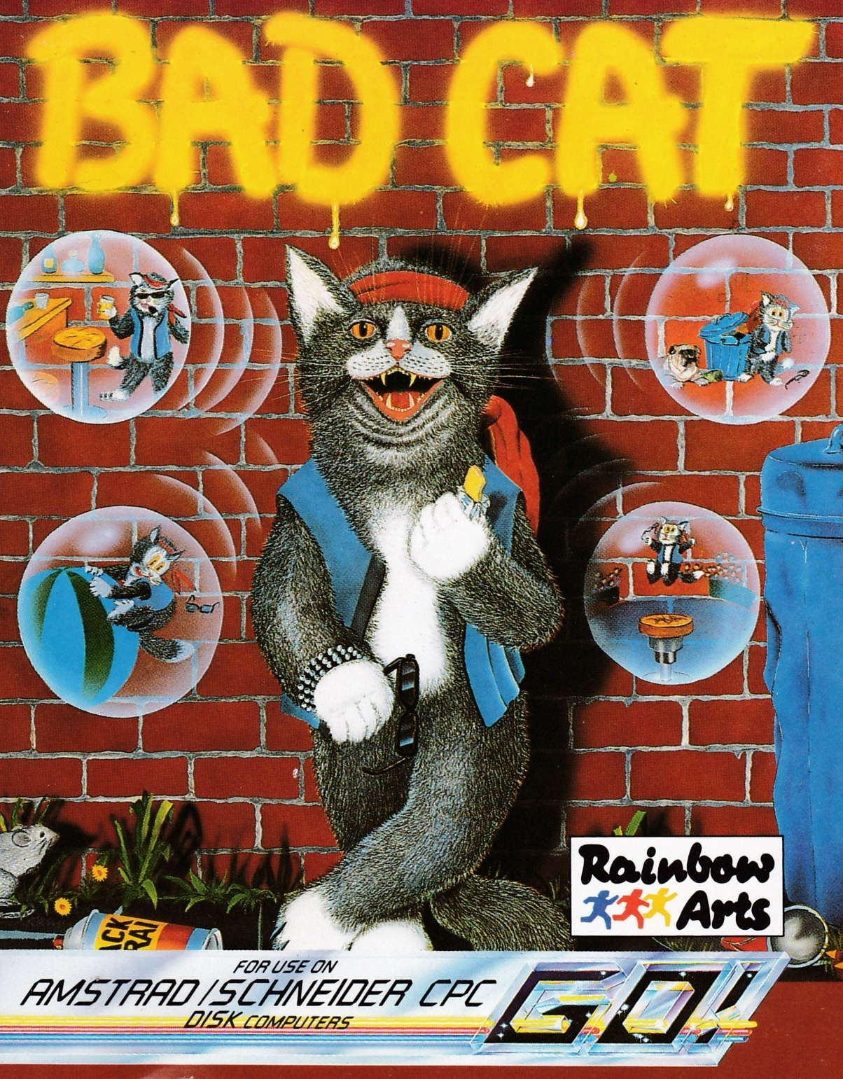 cover of the Amstrad CPC game Bad Cat  by GameBase CPC