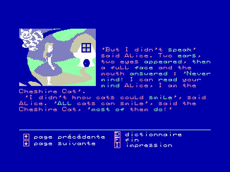 screenshot of the Amstrad CPC game Balade au Pays de Big Ben by GameBase CPC