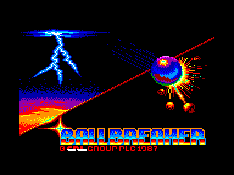 screenshot of the Amstrad CPC game Ball Breaker by GameBase CPC