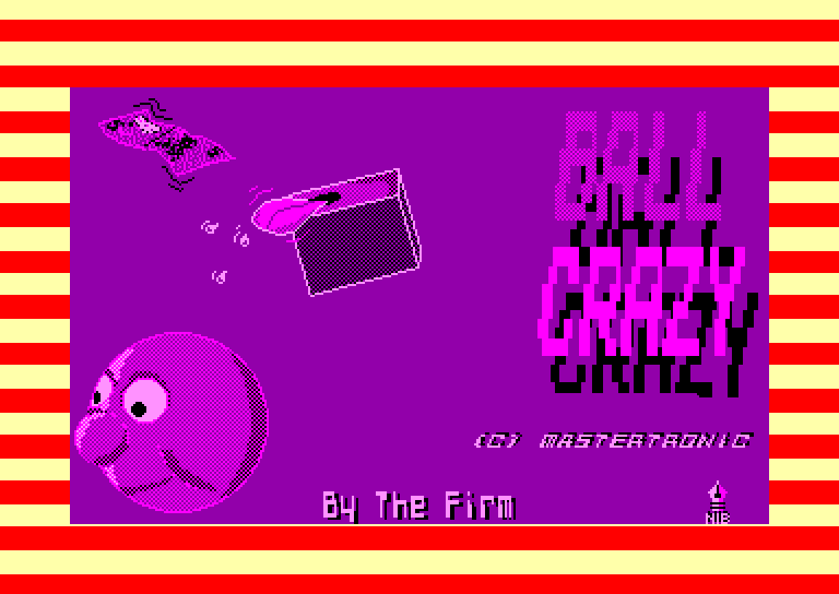 screenshot of the Amstrad CPC game Ball Crazy by GameBase CPC